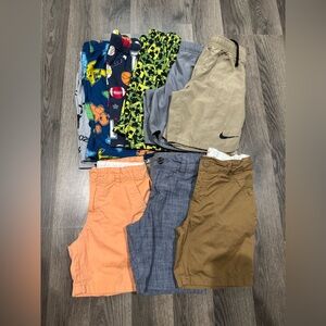 Nike Kids Beige and Gray Shorts